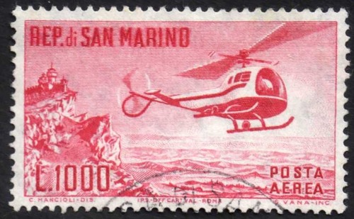 San marino 1961 a138 - a138-, aerea