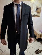 cappotto lungo uomo elegante L Nero