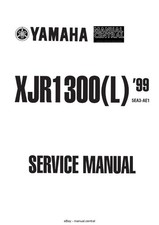 YAMAHA XJR1300 1999 AL 2004 MANUALE DI SERVIZIO RISTAMPATO PETTINE RILEGATO