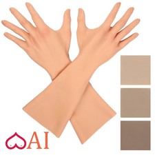 Guanti da donna realistici in