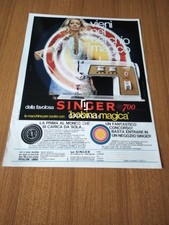 1969 SINGER 700 BOBINA MAGICA MACCHINA PER CUCIRE VINTAGE AD PUBBLICITA