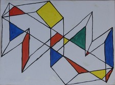 "Triangolo 5" - 40 x 30 cm -
