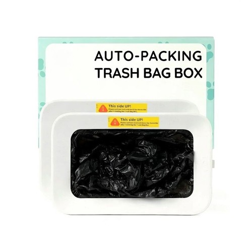 Auto packing trash bag box - trash,