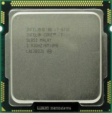 Processore CPU Intel Core i7-875K LGA 1156 1a generazione 2,93 GHz 8 M cache quad-core