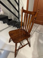 4 sedie da taverna in legno arte povera