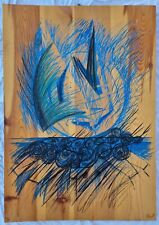 Mario CEROLI (Castel Frentano 1938) Astratto serigrafia su tavola legno cm 71x50