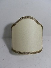 Ventola Pergamena Ventolina in stoffa con bordino bronzato cm 16 applique