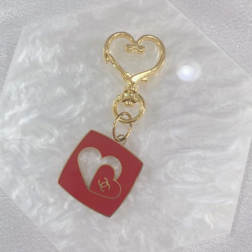 Chanel portachiavi cuore charm - chanel,