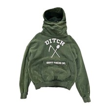 FELPA CON CAPPUCCIO VERDE FOSSO GRAVE DIGGING INC - TAGLIA M