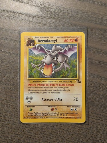 Carta pokemon aerodactyl - carta,