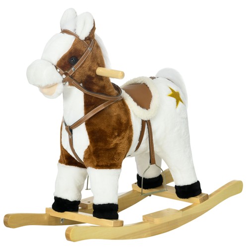 Homcom cavallino dondolo in - cavallino, a
