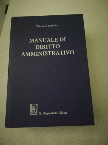 Manuale diritto amministrativo