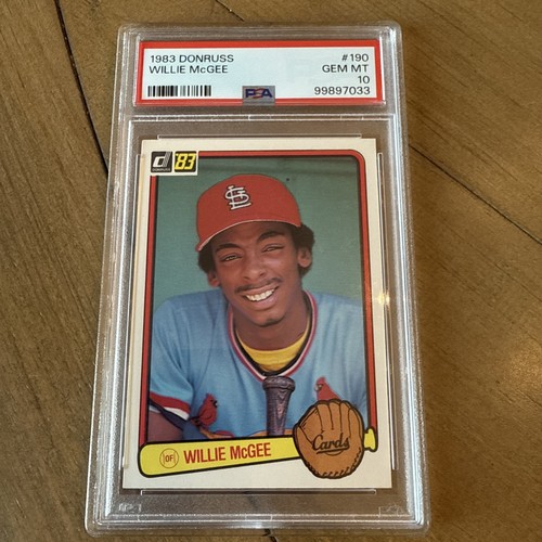 1983 donruss 190 willie mcgee - 1983,