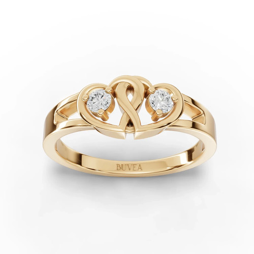Anello doppio cuore - anello,
