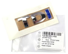 VW TDI scritta emblema logo