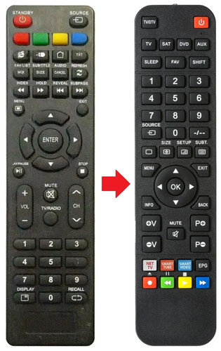 Telecomando adatto per akai - adatto,
