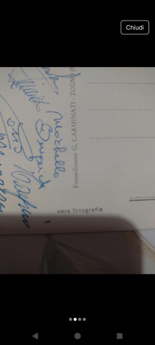 Inter cartolina con autografi