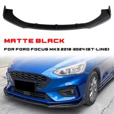PER FORD FOCUS IV ST LINE SPOILER SOTTO PARAURTI ANTERIORE NERO OPACO SPLITTER