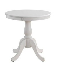 Tavolo da pranzo rotondo con piedistallo Salem 30" bianco costruzione robusta