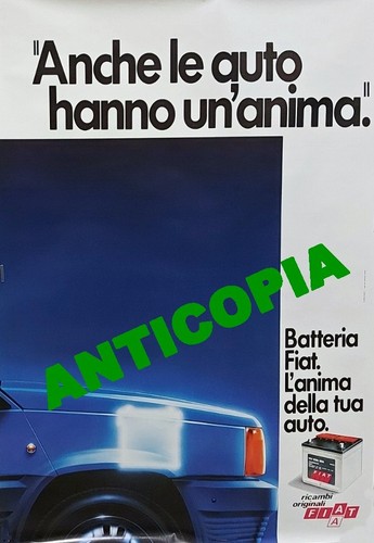 Fiat ricambi poster - fiat, originale