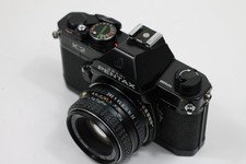 NERA Pentax Asahi K2 fotocamera pellicola 35 mm e obiettivo 50 mm f/2 TESTATA BAD HOTSHOE /1073