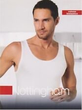 3 CANOTTE UOMO NOTTINGHAM ART. FIRE  SPALLA LARGA IN COTONE BIELASTICO