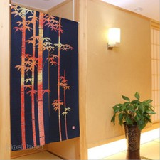 Tenda per porta bambù stampa