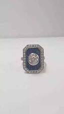 Anello stile art deco diamante