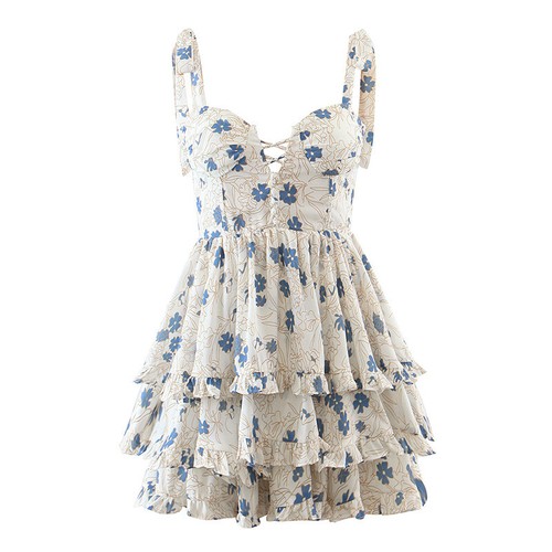 Abito cami strappy fiori con - strappy,