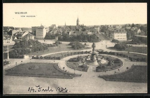 Cartolina weimar turingia - weimar, /
