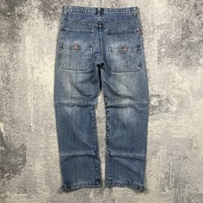 Jeans denim blu larghi vintage