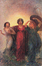 22-36A CARTOLINA ILLUSTRATORE PLINIO NOMELLINI TRENTO TRIESTE VERSO CARDUCCI