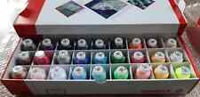 BOX SET 27 SPOLE FILI GUNOLD POLY 40 COLORI VARI PER RICAMO MACCHINA CUCIRE