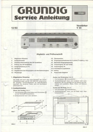 Grundig manuale servizio - grundig,