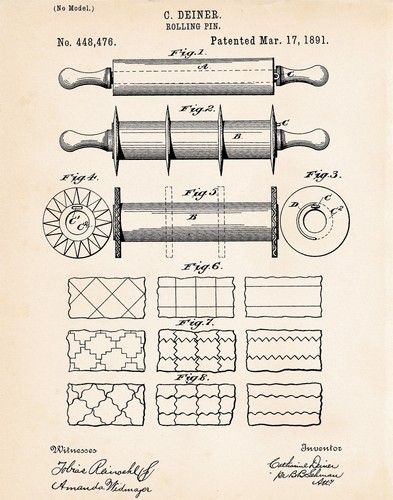 1891 rolling pin stampa - 1891,