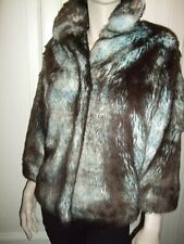 CARLOTTA GIACCA PELLICCIA ECOLOGICA SINTETICA FAUX FUR PELZ COYOTE VOLPE FOX 