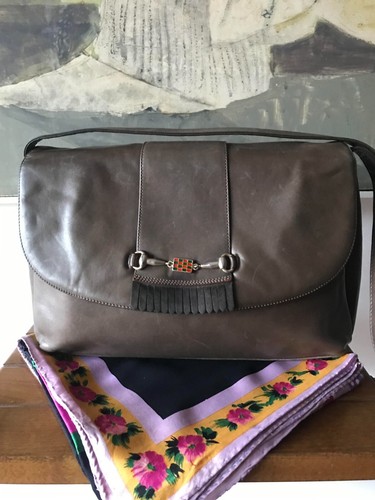 Borsa pelle anni 80 - borsa, in