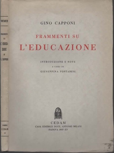 Libri capponi frammenti - capponi,