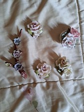 Set 10 Fiori In porcellana