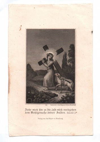 Immagine sacra incisione - , su