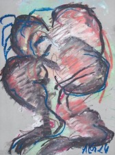 Dipinto quadro pastello gesso