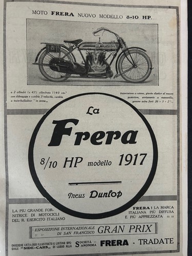 Pubblicità epoca 1917 - d'epoca,