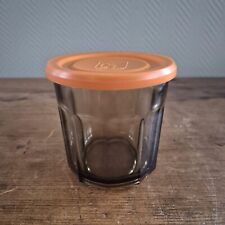 Barattolo per marmellata vintage POT France 500 ml contenitore in vetro affum...