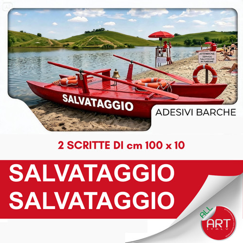 Salvataggio adesivi pattino - salvataggio, 2