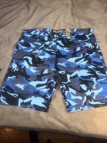 Pantaloncini mimetici blu