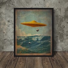 Vintage UFO NAUTICAL ORB Wall