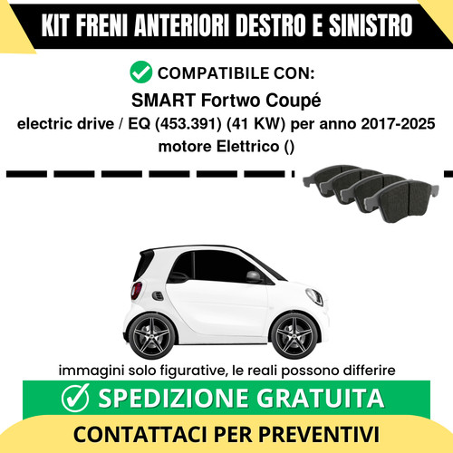 Pastiglie freno anteriori per - anteriori,