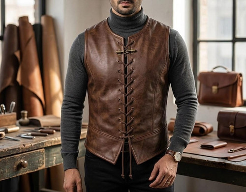 Gilet uomo vintage - , pelle