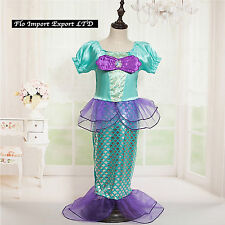 Ariel La Sirenetta Vestito Carnevale Dress up Costume Little Mermaid ARE014