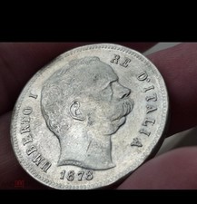 5 LIRE-ITALY 1878 (RAREST